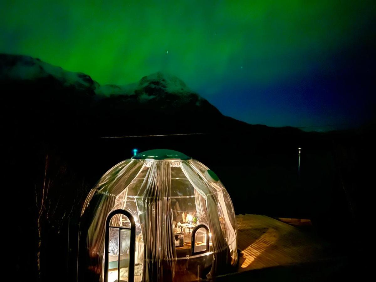 Lofoten Glampingdome Myrland Exteriér fotografie