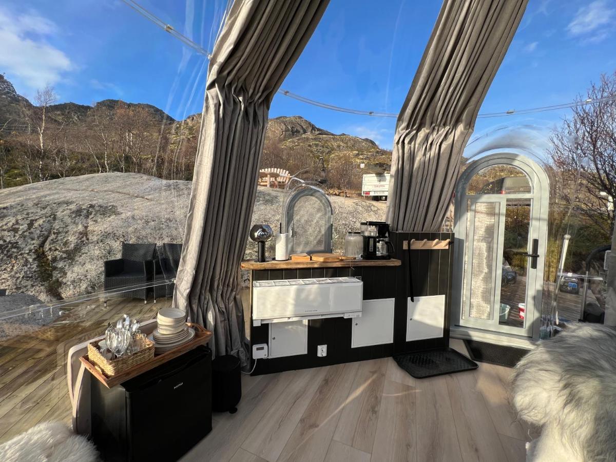 Lofoten Glampingdome Myrland Exteriér fotografie