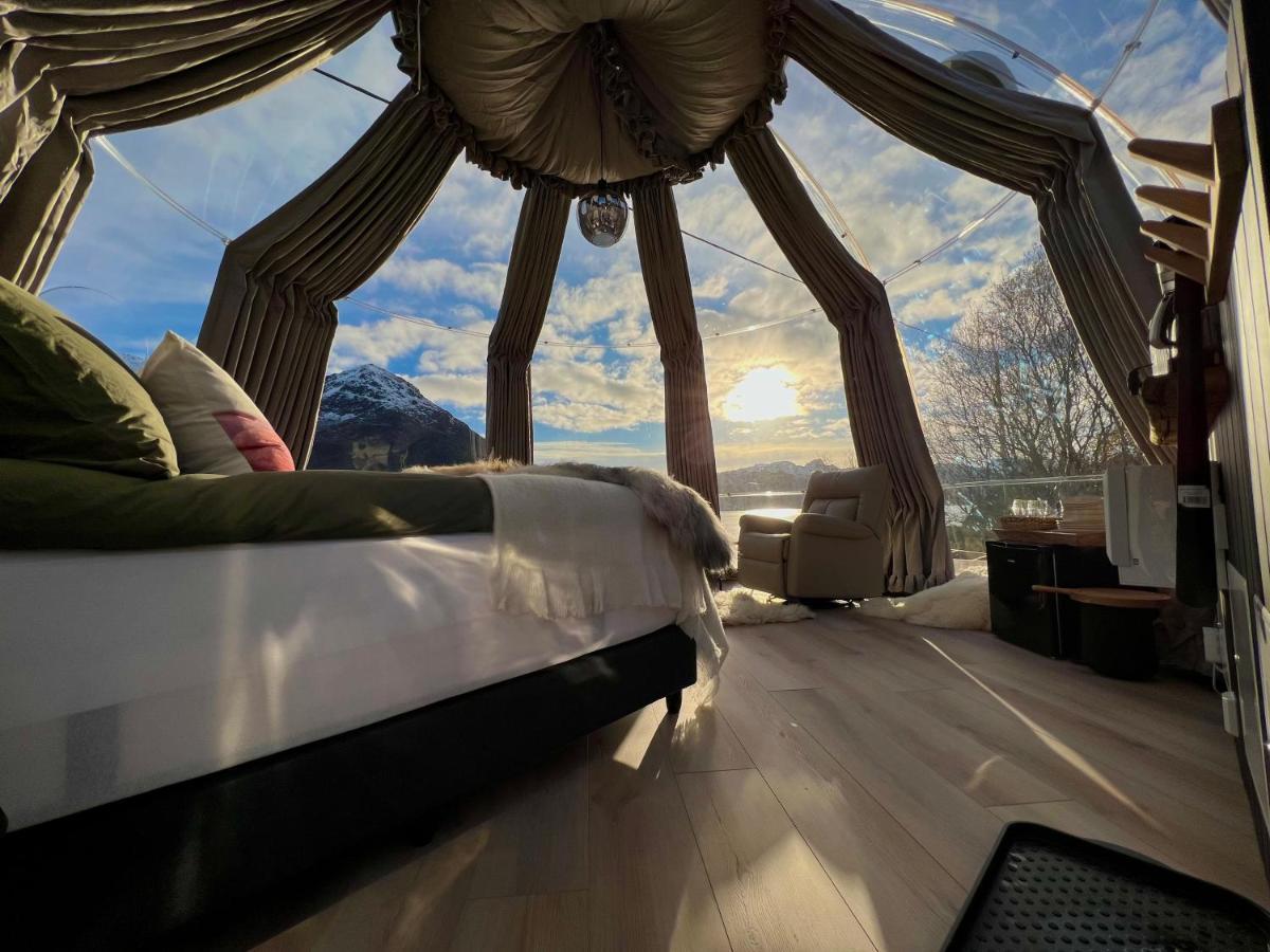 Lofoten Glampingdome Myrland Exteriér fotografie