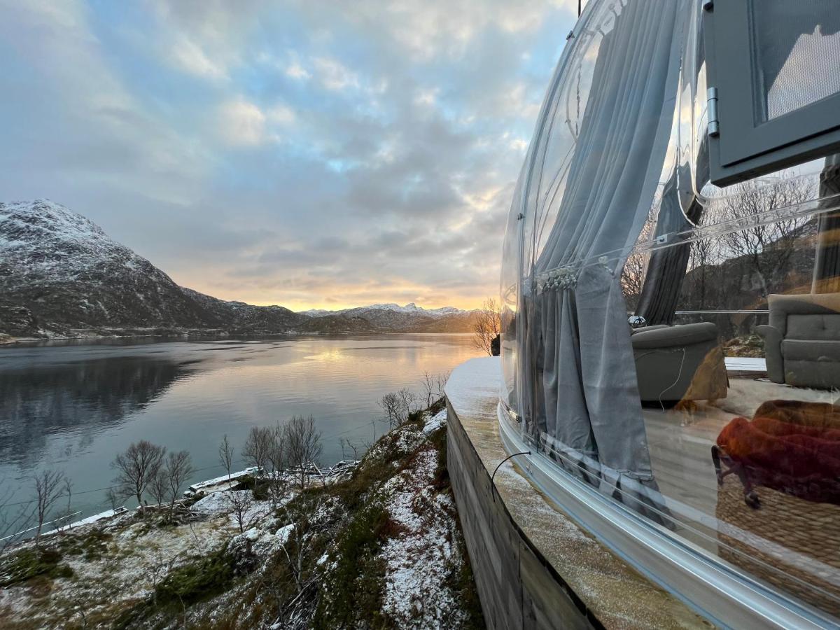 Lofoten Glampingdome Myrland Exteriér fotografie