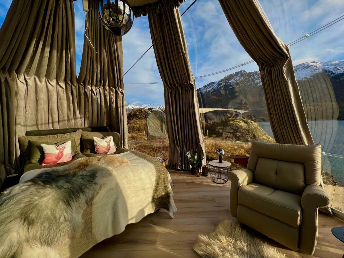 Lofoten Glampingdome Myrland Exteriér fotografie