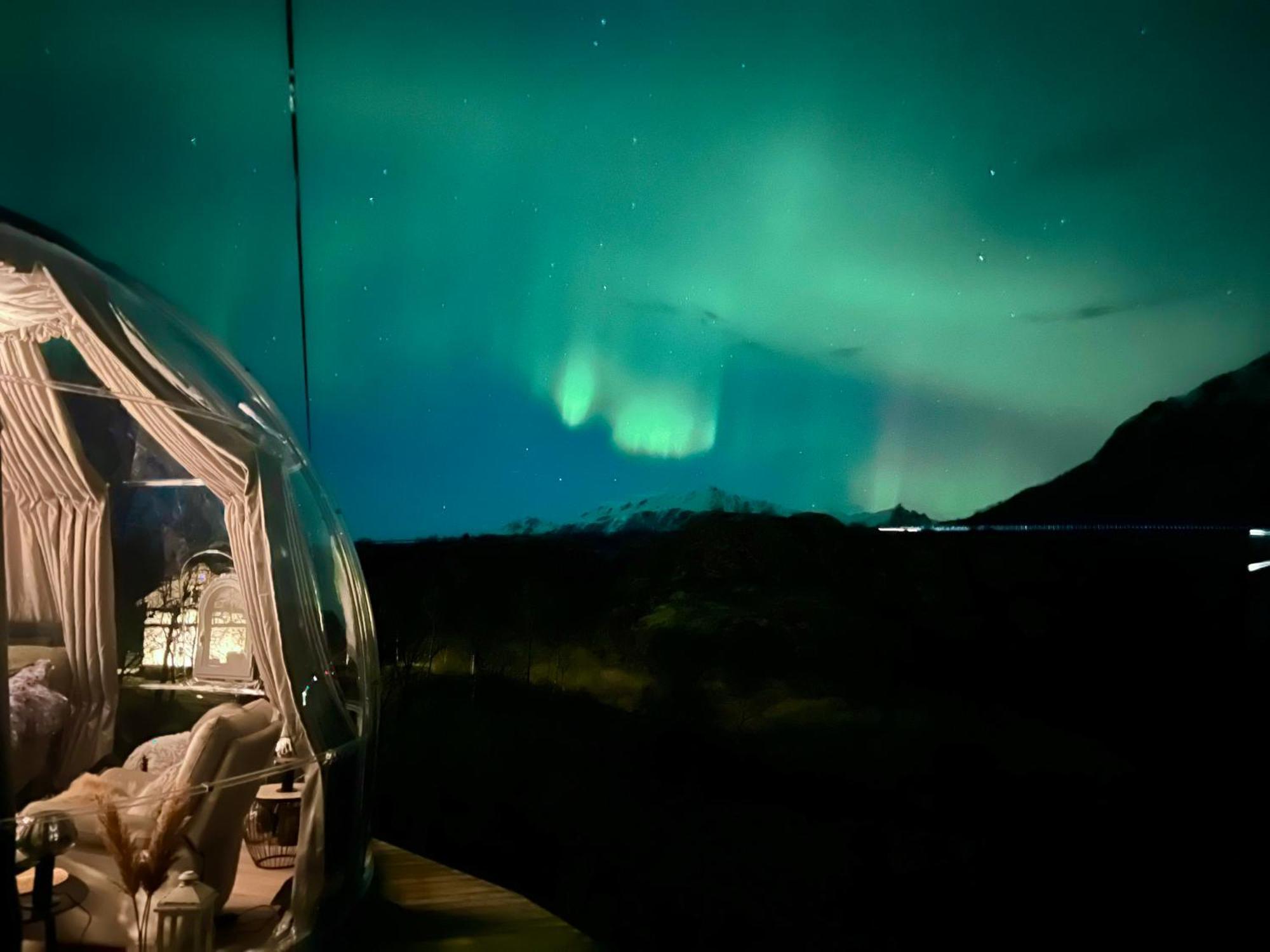 Lofoten Glampingdome Myrland Exteriér fotografie