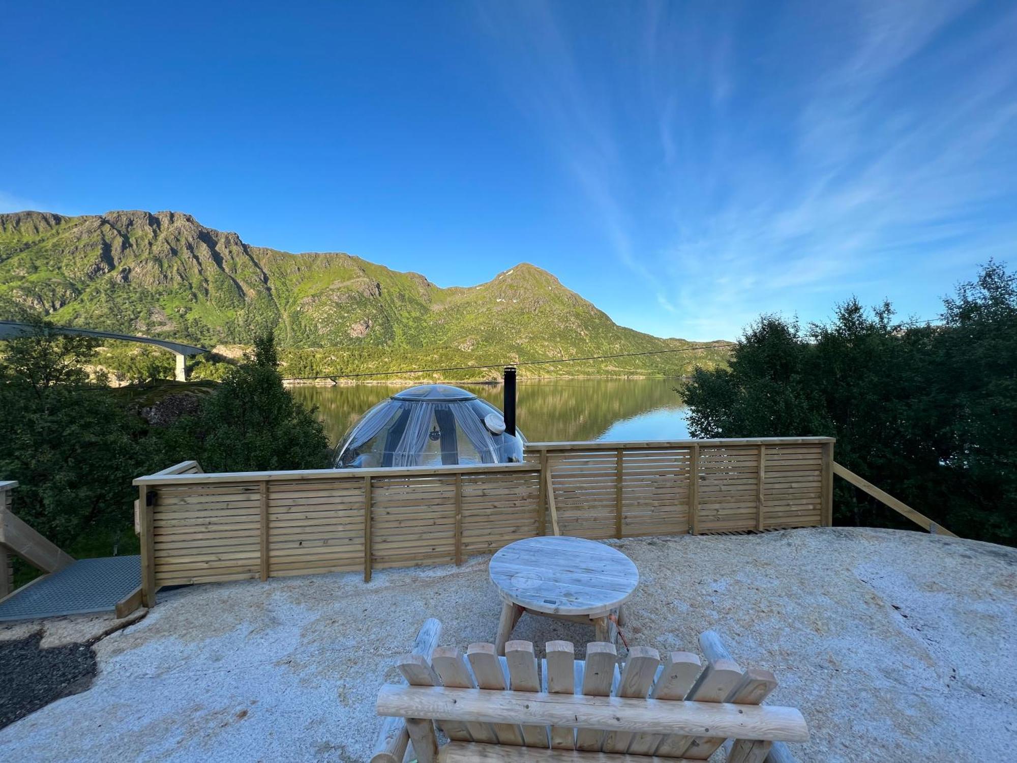 Lofoten Glampingdome Myrland Exteriér fotografie