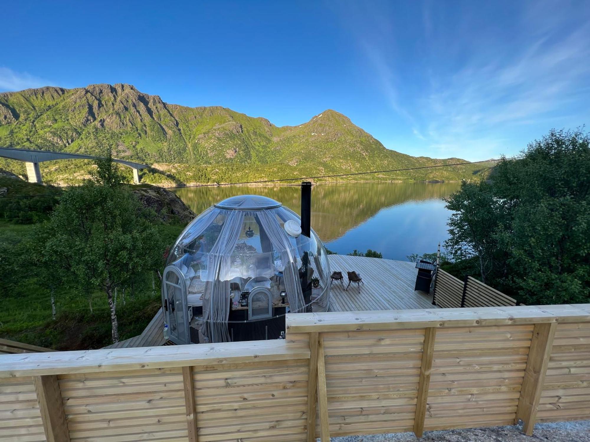 Lofoten Glampingdome Myrland Exteriér fotografie