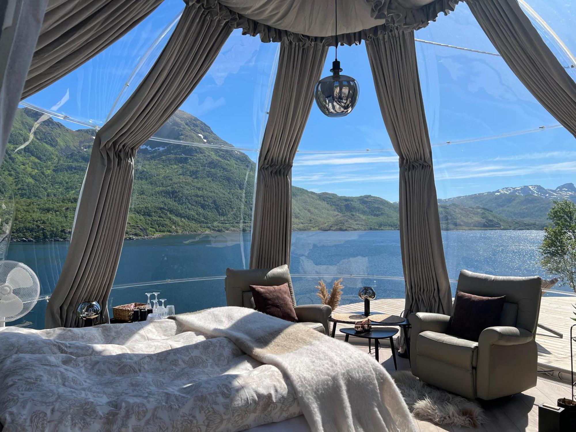 Lofoten Glampingdome Myrland Exteriér fotografie